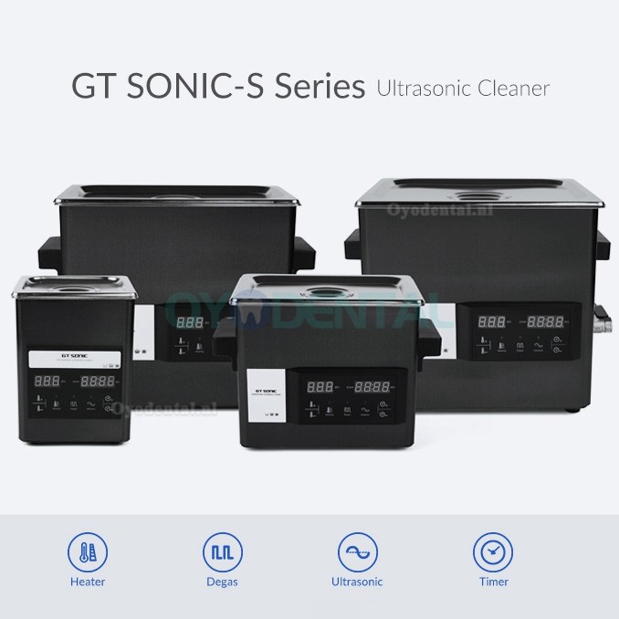 GT SONIC S-serie Aanraakpaneel Ultrasoonreiniger met verwarming 2-9L 50-200W met verwarming